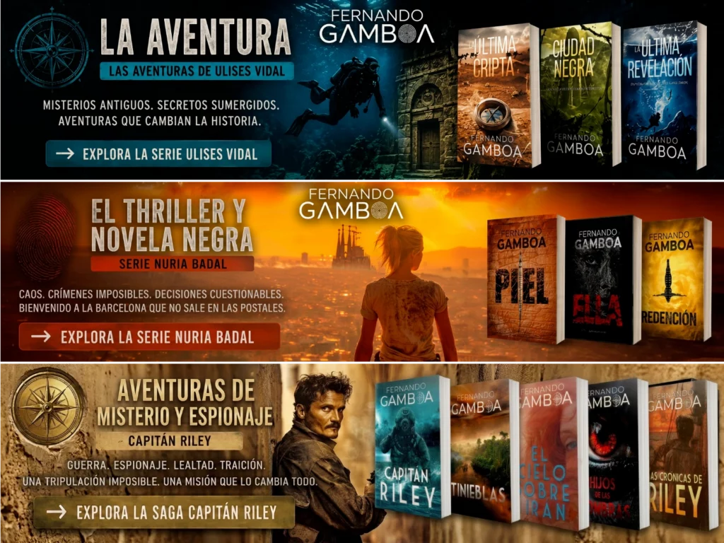 Orden Lectura_Fernando Gamboa series_Nuria Badal_Capitán Riley_Ulises Vidal